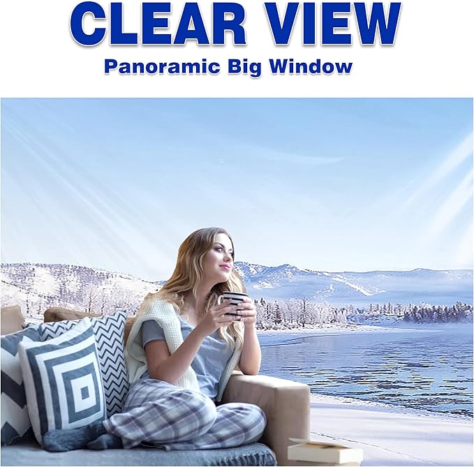 SCOCANOPY Clear Window Sidewall for 10x10 Canopy Frame, 3 Pack Sunwalls Only,(Light Khaki)