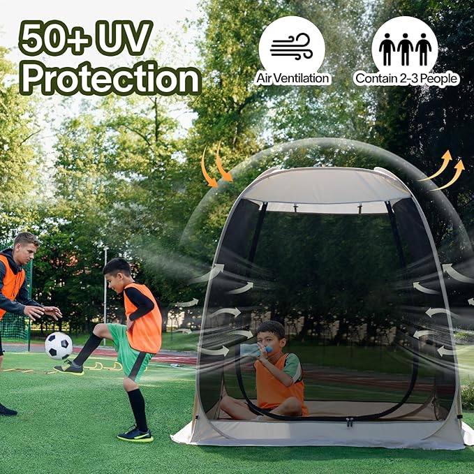 Alvantor Pop Up Screen House Gazebo with Mosquito Netting, Instant UV Resistant Sun Shelter for Patio & Backyard, Portable Canopy Tent for 2-10 Person