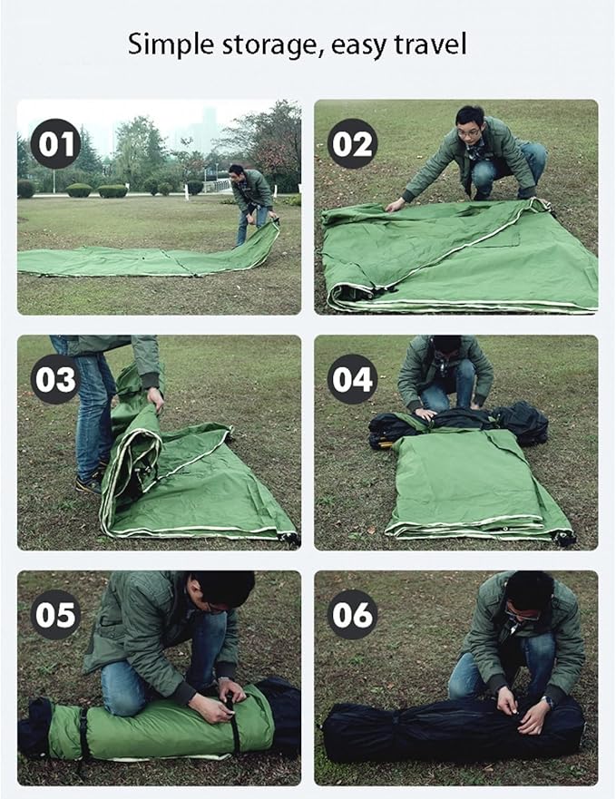 Travel Tent Outdoor Camping Tent Double Layer Waterproof Windproof Oversized Family Party Camping Tent