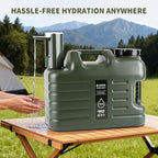 Portable 5 Gallon Water Jug with Touch Control Pump, Type-C Rechargeable & Leak-Proof Spigot - Emergency Water Storage for Home, Power Outages, Camping, and Outdoor Use (BPA-Free, Upgraded)