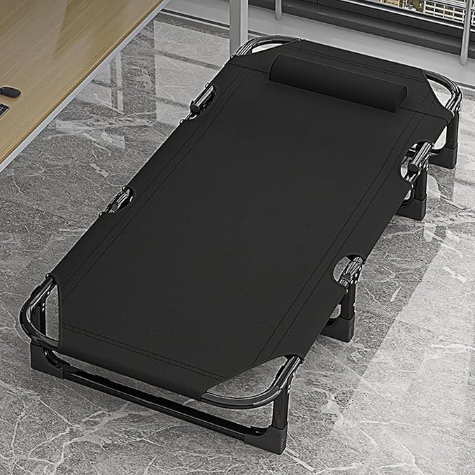 Roll Away Beds for Adults, 4 Positions Adjustable, Camping cot, Sleeping Bed Cots for Adults Outdoor Portable Chaise Lounge Chair for Home Nap Beach Travel
