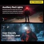 Nitecore NU27 600 Lumen Ultra Lightweight Multiple Color Temperatures Outdoor Headlamp USB-C Rechargeable Headlight Tag