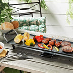 LDAILY Electric Griddle, Nonstick Extra Large Electric Teppanyaki Grill, 35’’ Korean BBQ Grill with 5 Temperature, Long Portable Indoor Table Top Barbecue Pan for Party/Home/Camping Cooking, 2000W
