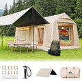 Inflatable Tents for Camping, Large Inflatable Camping Tent with Hand Pump, Easy Setup Tents for 2/4/6/8/10/12 People, Portable Glamping Tent