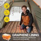 REDCAMP Flannel Sleeping Bag for Adults, Comfortable Cotton Sleeping Bags for Camping with Detachable Hood, Red/Grey/Blue/Black