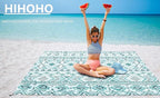 Beach Blanket Waterproof Sandproof Extra Large Beach Mat 79" X 83"/120"x108"for 1-8 Adults Quick Drying Durable Outdoor Picnic Mat for Beach Travel Camping Hiking