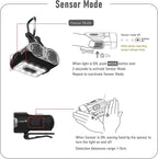 Claymore Capon 120H (Tan) - LED Rechargeable Clip-On Cap Headlamp, Lightweight Hat Light for Camping, Running, Hiking, Emergency & Industrial Use, Waterproof, USB-C, Up to 45 Hours of Battery Life.