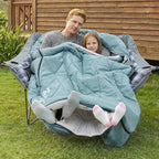 GEERTOP Double Camping Sleeping Bag with Blanket Queen Size Two Person Sleeping Bag for Adults Couples or Family Outdoor Backpacking Travel