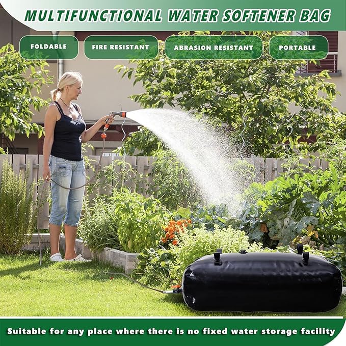 330 L/87.1 gal Water Bladder Storage Containers, Foldable Portable Water Tank Large Capacity Soft Water Bag, Drought Resistance, Fire Prevention, Emergency Water