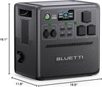 BLUETTI Pioneer 150 (AC240) Portable Power Station, 1536Wh Expandable to 10136Wh, 2400W LFP Battery, IP65 Water Resistant Solar Generator, 0-80% in 45 Min, Emergency Power for Camping, Home, RV Life