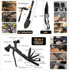 Survival Kit, 294 Pcs Survival Gear First Aid Kit with Molle System Compatible Bag and Emergency Tent, Emergency Kit for Earthquake, Outdoor Adventure, Hiking, Hunting, Gifts for Men Women