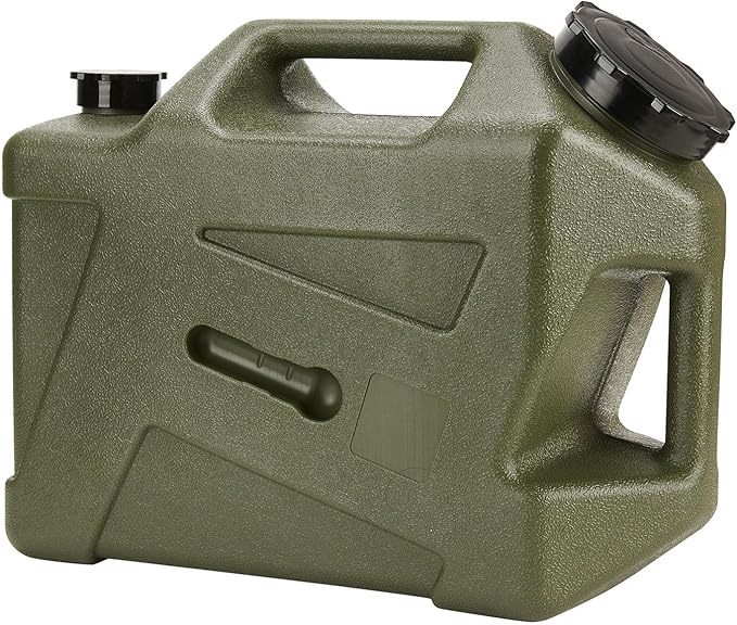 Water Container Water Jug with Spigot with (3.2-5) Gallons Portable No Leakage for Camping,Vehicle, Car, Hiking, Hurricane Supplies RV