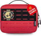 RHINO RESCUE Vehicle IFAK Trauma Kit with C-A-T Tourniquet, Tactical First Aid Kit Molle Pouch Red