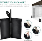 Best Choice Products 10x10ft Pop Up Canopy Tent with Sidewall, 1 Person 1 Minute Set Up, Carry Case, 4 Weight Bags - Brown