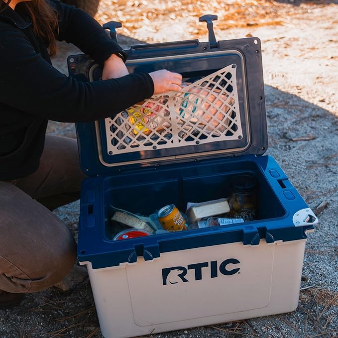 RTIC Ultra-Light 32 Quart Hard Cooler Insulated Portable Ice Chest Box for Drink, Beverage, Beach, Camping, Picnic, Fishing, Boat, Barbecue, 30% Lighter Than Rotomolded Coolers