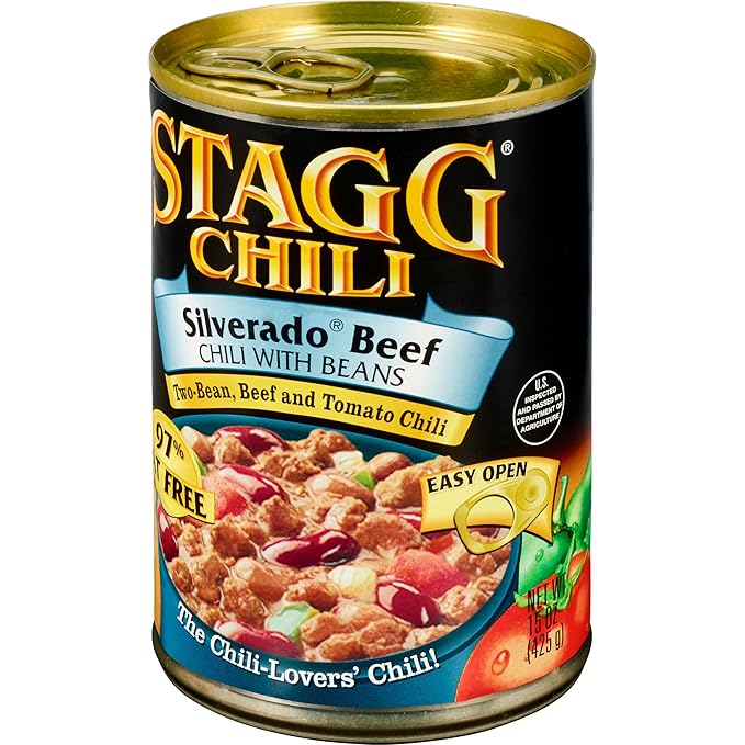 Stagg Silverado Beef Chili with Beans, 15 Ounce (Pack of 12)