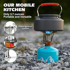 Premium Hiking Camping Backpack Set, Casual Style with Inflatable Sleeping Pad, Trekking Poles, Monocular, Water Filter Bottle & LED Headlamp - Adventure Essentials for Outdoor Explorers