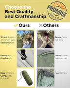 ADVOKAIR Camping Hammock with Mosquito Net Up to 500lbs, Ultralight and Portable Nylon Travel Hanging Hammock with Tree Straps, Perfect for Outside, Backpacking, Hiking and Backyard
