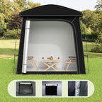 Outdoor Storage Shed Tent, Oversized Bike Storage Tent for 2-3 Bikes, 200X100X190CM Portable Foldable Garage/Garden Storage Tent, Waterproof Anti-uv Outdoor Bicycle Cover