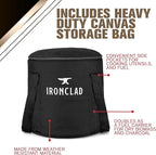 Rocket Stove – Camping Wood Stove for Emergency Preparedness, Survival, Off Grid Living Supplies – Portable Wood Burning Stove with Canvas Storage Bag and Fuel Support System