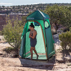Kelty Discovery H2GO Privacy Shelter, Campsite Shower and Changing Shelter, Zippered Entry, Steel Pole Frame, Freestanding