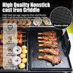 Grill Griddle for Weber Spirit 300 Series - Dual Sided Sear Parts for Spirit II 300,Spirit E/S310 E/S315 320 330 SP320,Spirit 700,Genesis 1000-3500,Gold & Silver B/C Gas