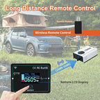 1000 Watts Power Inverter Peak Power 2000W Pure Sine Wave 12V DC to 120V AC RV Converter with Wireless Remote Control LCD Display 4 AC Outlets Dual USB Port Type C Off Grid Solar Inverter