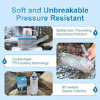 SurviMate 700ml Collapsible Water Filter Bottle,Squeeze Water Filtered Bottle，BPA-Free, Ultra Light Survival Emergency Water Filter，Perfect for Hiking, Backpacking, Camping