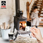 Instant Fire Starter Lighters Multipack - 100 Odourless Firelighters Sachets in Tube Storage Box. Fire Lighters for Wood Burners, Fire Logs, Charcoal BBQ. Waterproof Firelighters for Open Fires