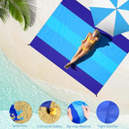 BYDOLL Beach Blanket 78''X110'' Waterproof Sandproof Suits1-7 Adults Oversized Lightweight Large Blanket Picnic Mat for Beach Sand Free Travel Camping Hiking Picnic