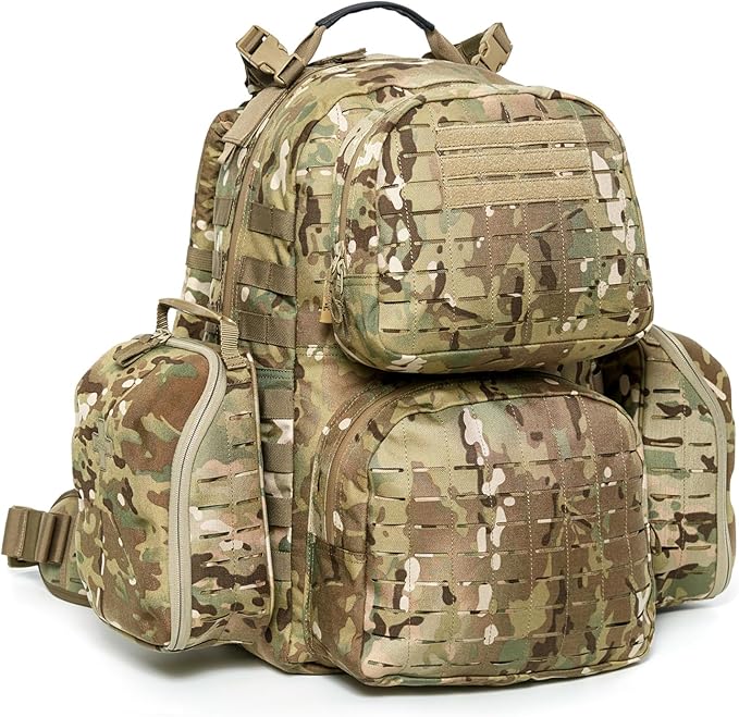 MT Military MOLLE 2 Medium Rucksack, Army Tactical Large Backpack, 3 Days Assault Pack