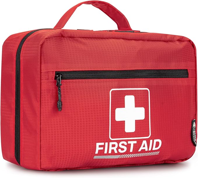 RHINO RESCUE 240 Piece All-Purpose First Aid Kit, Home & Office Professional Medical Supplies, Ideal for Emergency, School, Business, Car, Camping