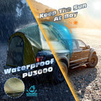 Truck Bed Tent, Waterproof PU3000mm Pickup Truck Tent for Camping Bed, 2-3 Person Sleeping Truck Tent, Portable for Car Camping