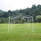 10’x30’Outdoor Canopy Party Event Wedding Tent with 8 Removable Sidewall 3 Rooms,Upgraded Stainless Steel Tube Waterproof Sun Shelter Canopy for Shows,Camping Etc (10’x30’-8)