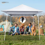 VINGLI 8x8 Pop Up Canopy Tent with Sidewall, Outdoor Canopy with Backpack, Tent for Parties Pop Up Gazebo Portable Easy Up