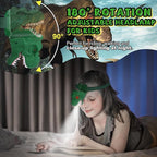 Dinosaur Headlamp for Kids Flashlight Led Headlights Roar & Silent Mode, T-Rex Dinosaur Toys for Kids 3-5 4-6 5-7 6-8, Camping Gear, Easter Gifts for Boys Girls Adults