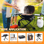 GasSaf 6FT Propane Hose, Propane Adapter Hose 1lb to 20lb Converter, Propane Tank Hose Suitable for Weber Q Grills, Blackstone Griddles, Coleman Stoves, Heaters & More