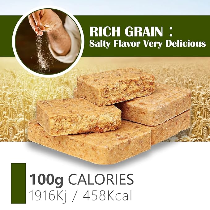 Emergency Food Ration Bars, Pepper Flavor Survival Tabs Supply for Outdoor Camping Emergency Snowstorm Earthquake Disaster Preparedness Kit With Long Self Life