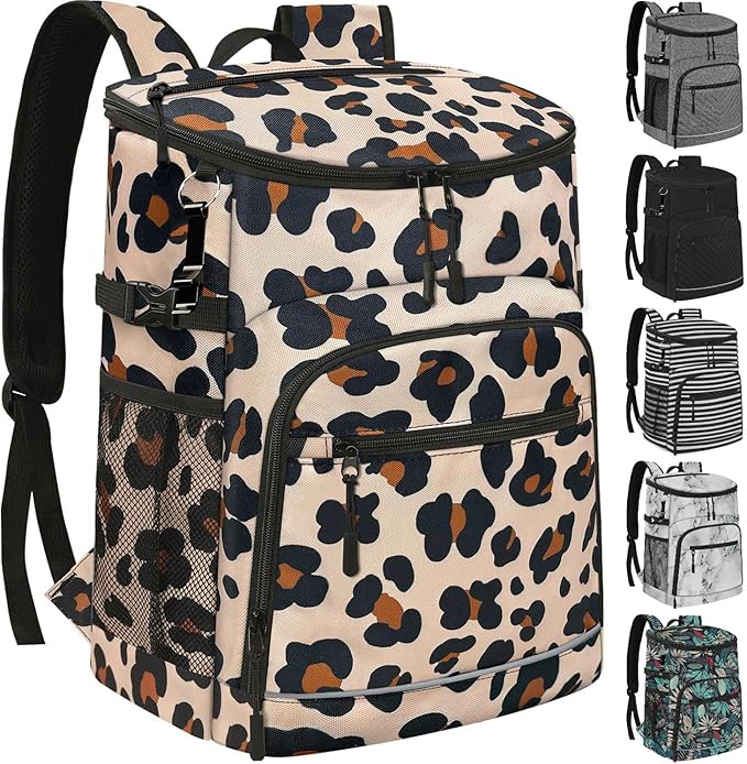 Cooler Backpack Insulated Leakproof Waterproof Backpack Cooler Bag 30/45 Cans, Large Capacity Lightweight Travel Camping Beach Backpack Cooler Ice Chest for Men and Women