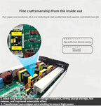5000W Power Inverter 72V DC to 110V AC Converter with LED Display Dual AC Outlets Dual Fans Radiating for RV, Camp, Boat and Home Emergency Portable Pure Sine Wave Inverter (LED Screen, 5000W 72V)
