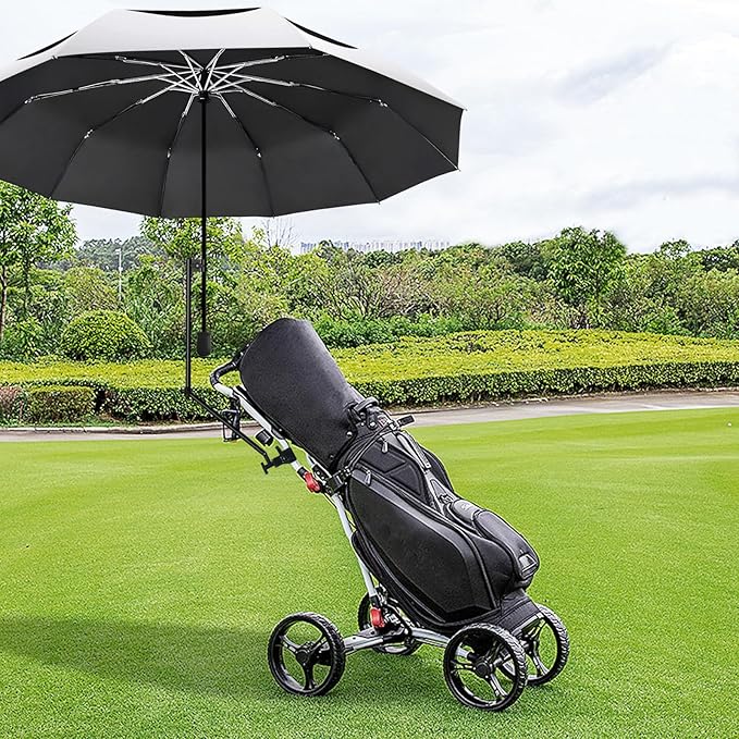 UPF 50+ Beach Umbrella with Adjustable Universal Clamp