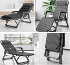 Folding Camping Cot with massage armrests, Outdoor Lounge Chair, Five-position backrest adjustment,10-position adjustable front legs, Sleeping Cots Bed, Heavy Duty Guest Bed for Home, Office Nap and O