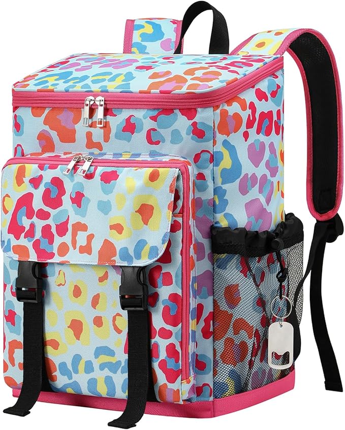 DYSHAYEN Cooler Backpack,Lightweight Backpack Cooler Insulated Leak Proof,30 Cans Soft Cooler Bag for Beach,Camping,Beach,Picnic,Lunch