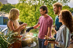 Weber Lumin Compact Outdoor Electric Barbecue Grill, Light Green - Great Small Spaces such as Patios, Balconies, and Decks, Portable and Convenient