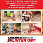Splinter Out Splinter Remover 10 Count (Pack of 1) | Fast, Painless Splinter Removal | Essential First Aid for Home, Work, Travel & Camping | Ideal for Hiking, Woodworking, Gardening & Outdoors