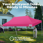 Quictent 10x20 Heavy Duty Pop Up Canopy Tent with Sidewalls, Hexagonal Legs- Commercial Instant Shelter with 3-Year Frame Warranty, 800D Waterproof Oxford Fabric for Weddings, Events, Outdoor Markets