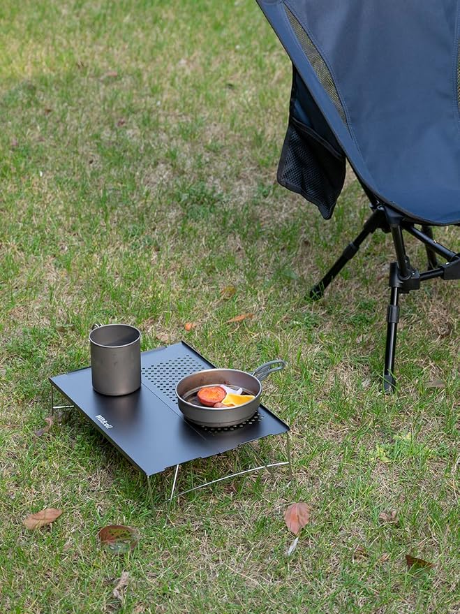 WildCall Mini Solo Folding Table Ultralight Compact with Carry Bag for Backpacking Camping Hiking Beach