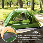 Clostnature Lightweight Backpacking Tent - 9’10'' x 9’10'' x 5'11'' Camping Tent with Matching Waterproof Tent Footprint, 6 Person Waterproof Tent with Camping Tarp for Outdoor, Hiking
