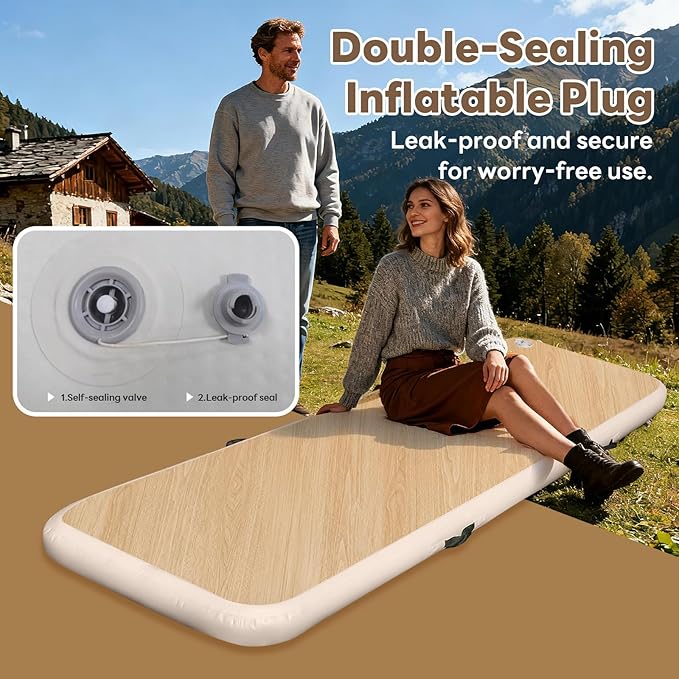 Camping Inflatable Mattress - Inflatable Pad for Sleeping | Air Sleeping Mattress,for Adventure Camping Travel Backpacking Household Picnic Hiking