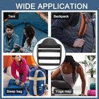 CooBigo 10 Pack Plastic Ladder Lock Buckles, 2" Ladder Slider Buckle for Backpack Strap Nylon Webbing Clip Replacement, Outdoor Camping Gear Sleeping Bag Tent Tie Down Strap Accessories (Black)